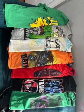 Kids super hero Graphic Kids T-Shirt and a short Bundle B 8 pcs
